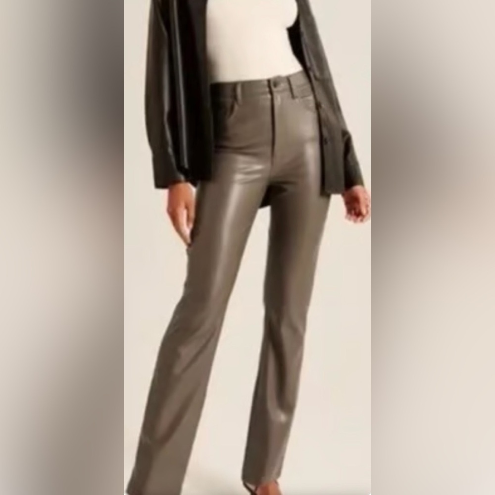 Women's vegan Leather Pants